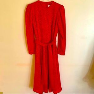 • VINTAGE 60s / 70s Henry Lee beautiful Red dress •